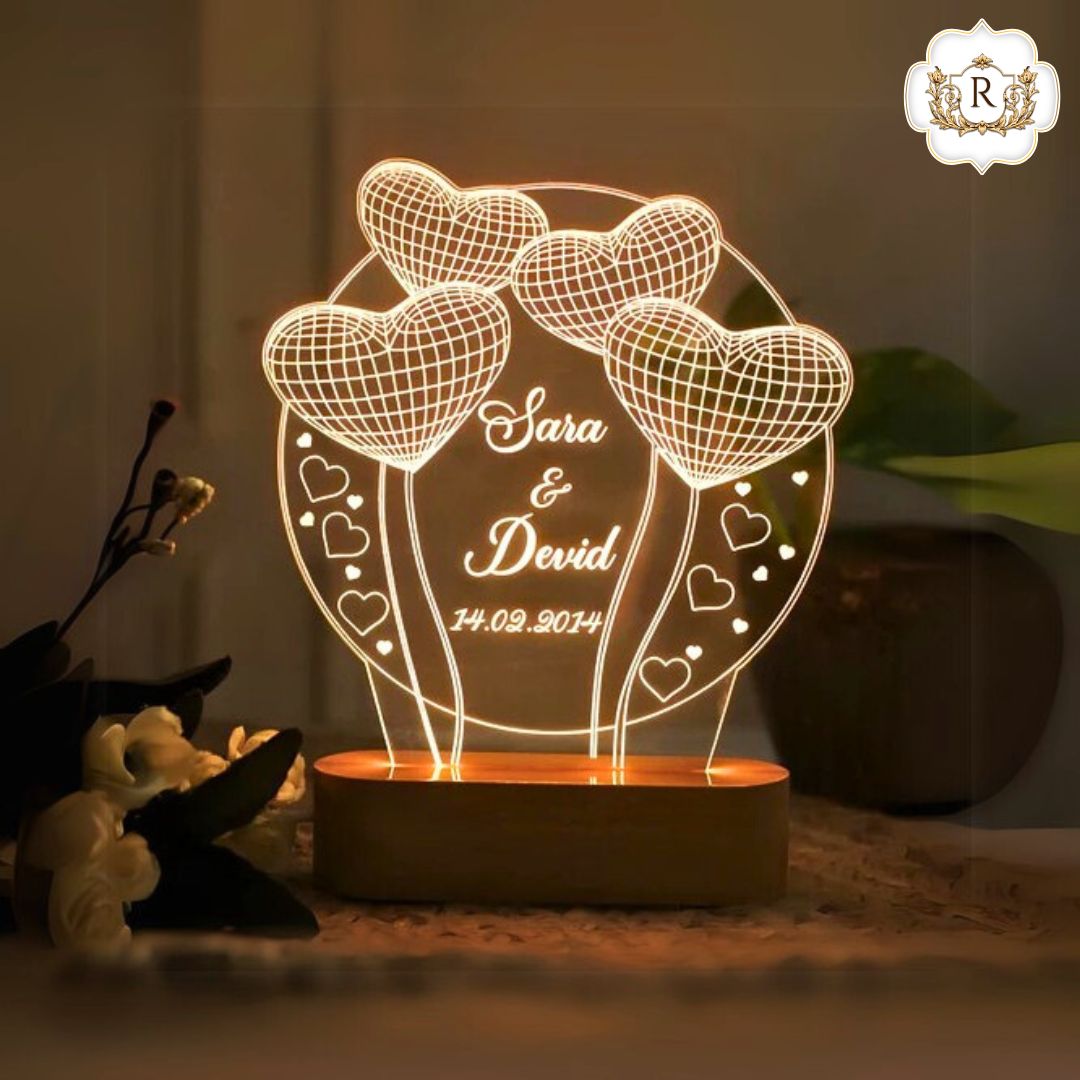 Round Shaped Customised 3D Illusion Lamp