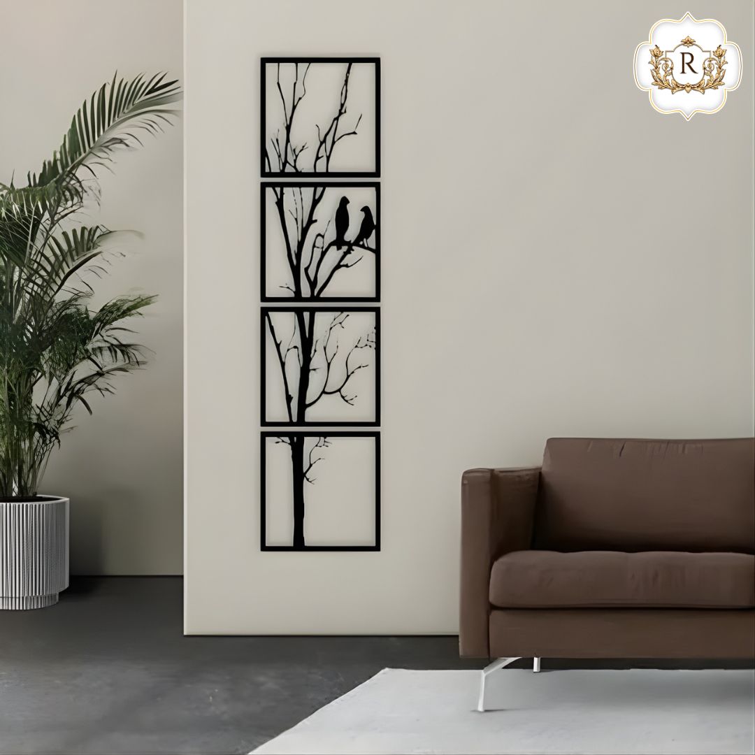 4 Bird's Wall Art