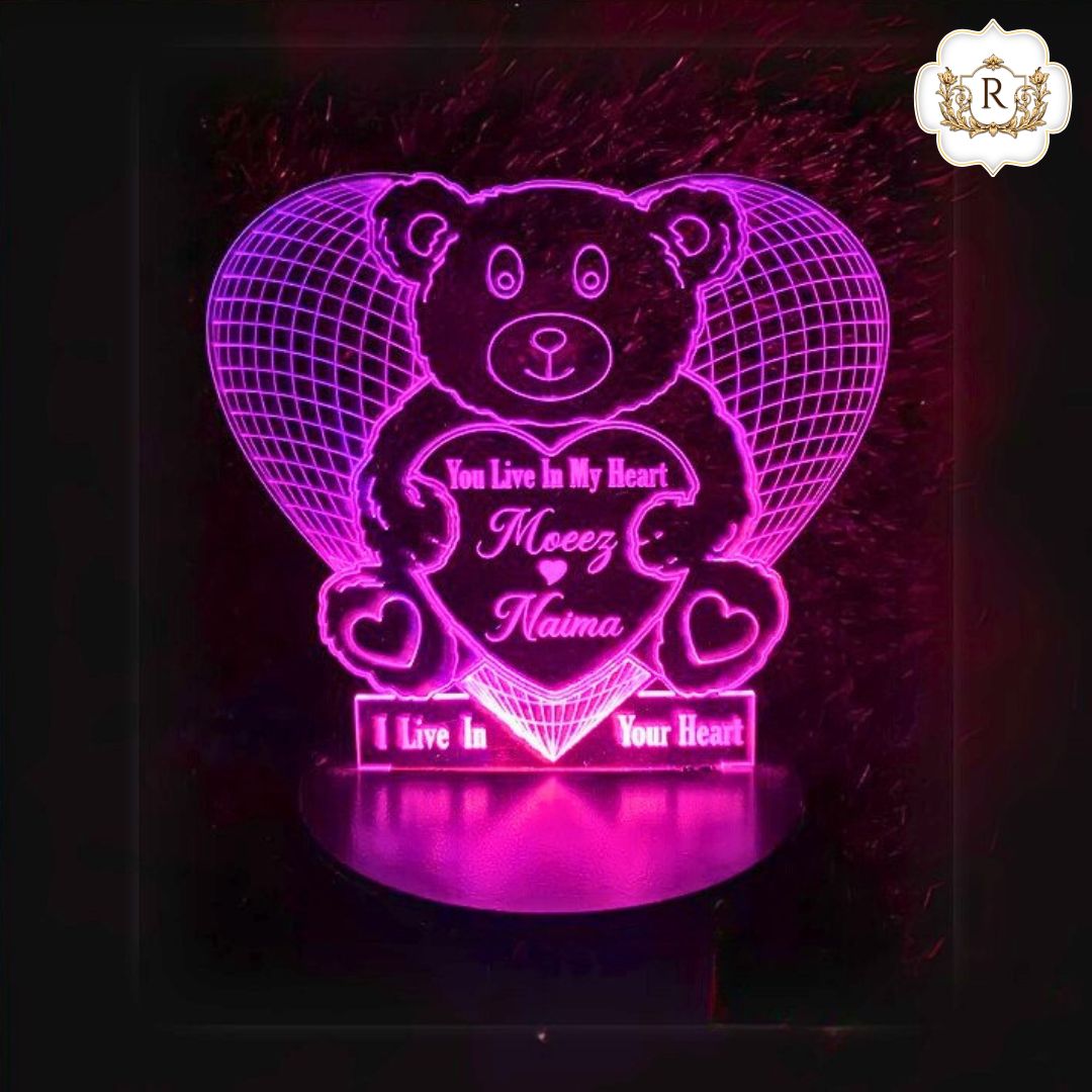 Panda Customised 3D illusion Lamp