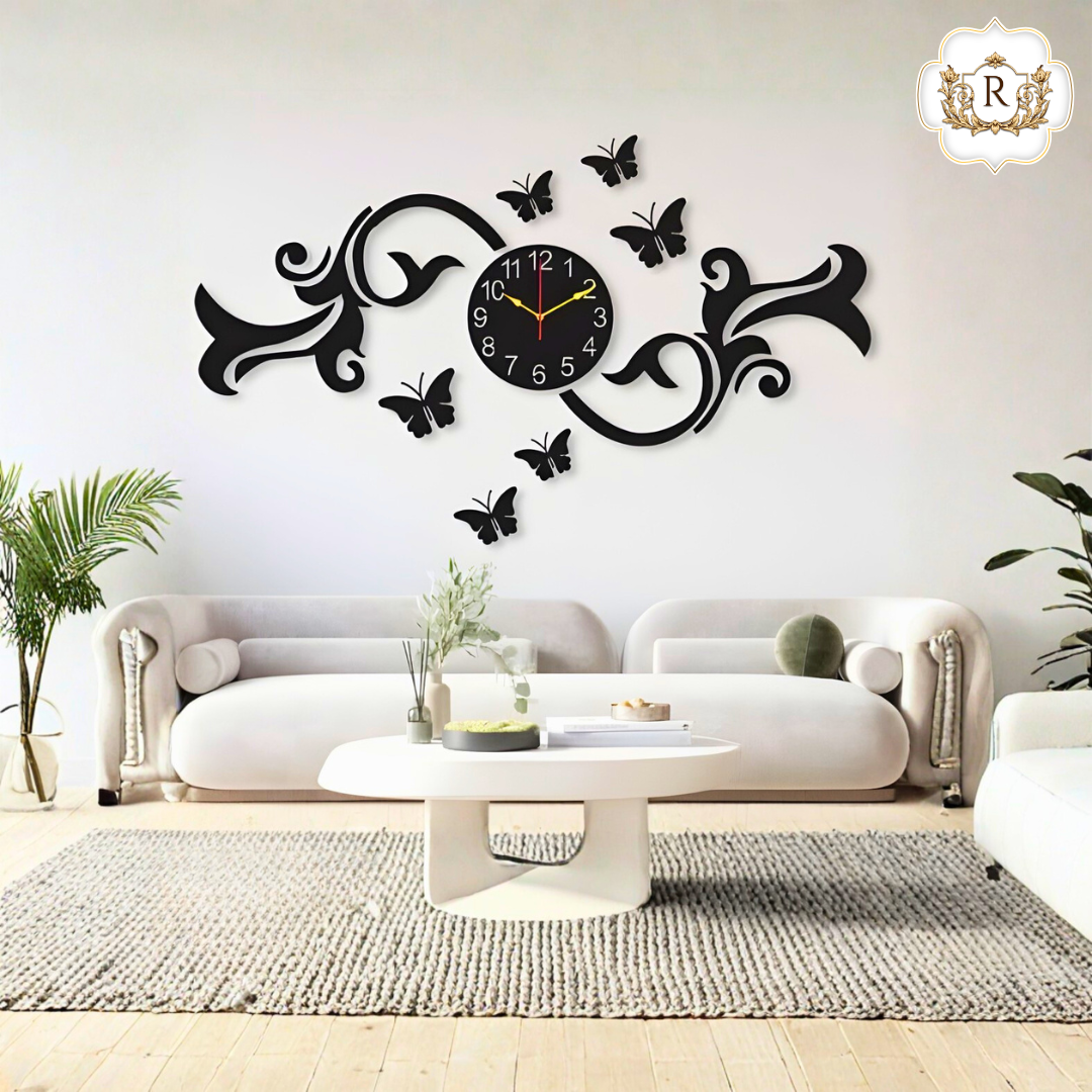 Beautiful design wall clock with light