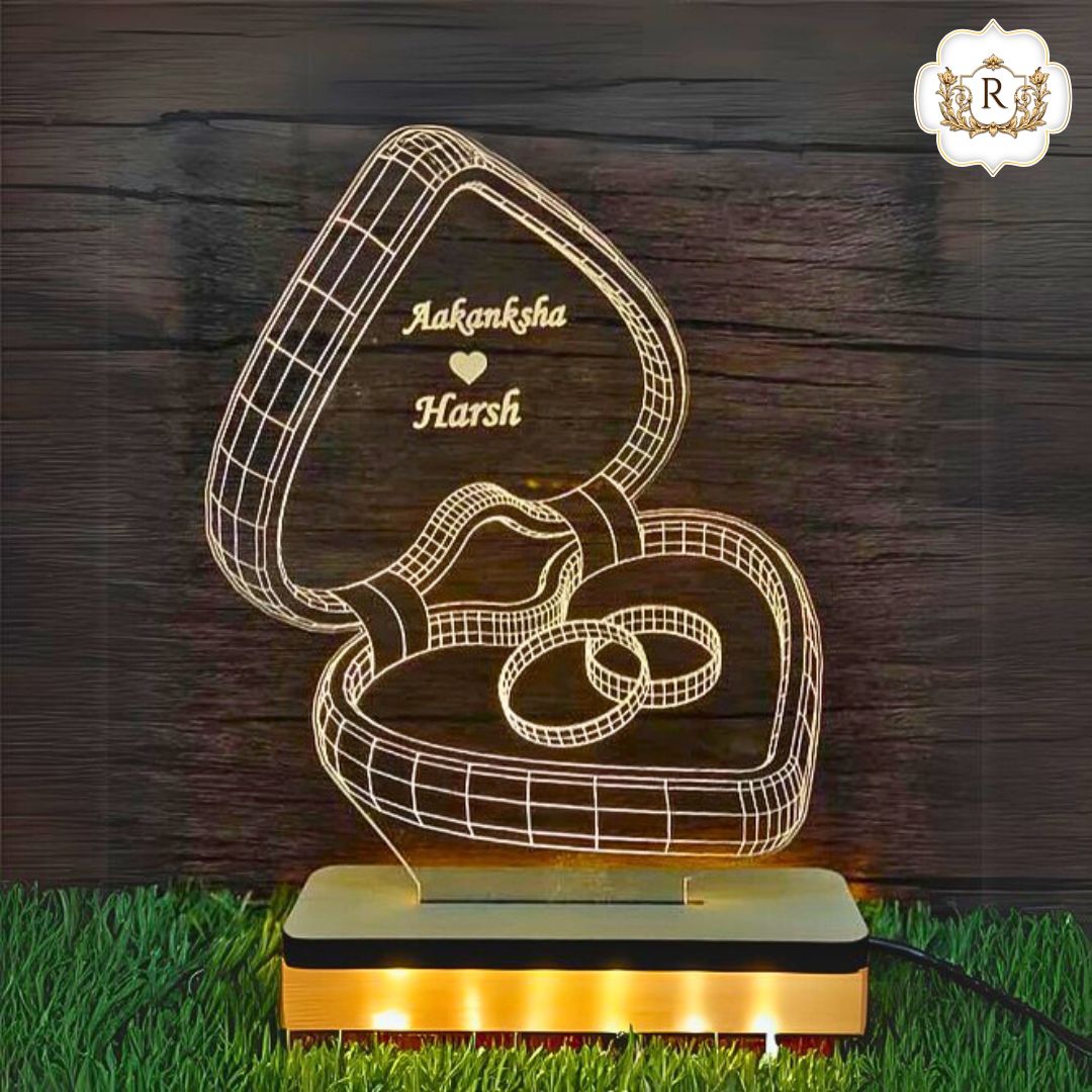 Ring Box Customised 3D illusion Lamp